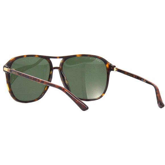 Gucci Men's Aviator GG0016S Havana Sunglasses - Picture 6 of 8